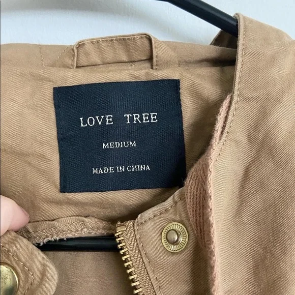 Love Tree Brown Hooded Jacket - Picture 9 of 9